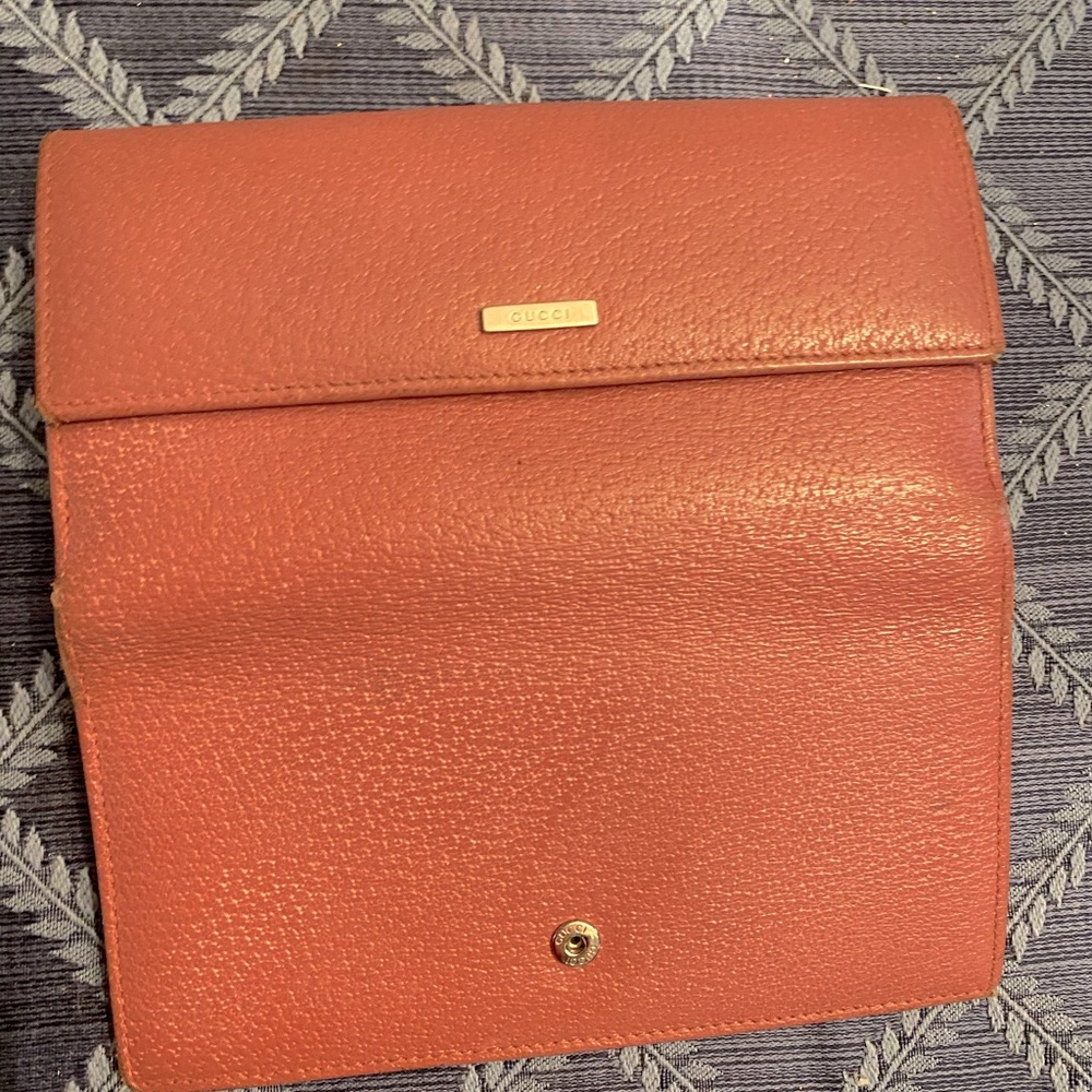 Gucci Continental pebble leather wallet rose pink - Picture 4 of 5